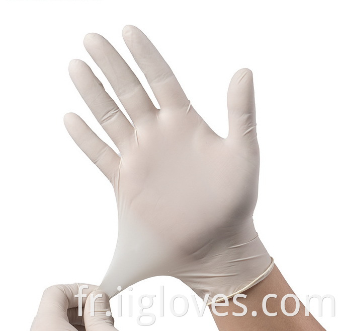 Gants-latex domestique latex gant gant individuel coloriage emballé gants en latex poudre libre